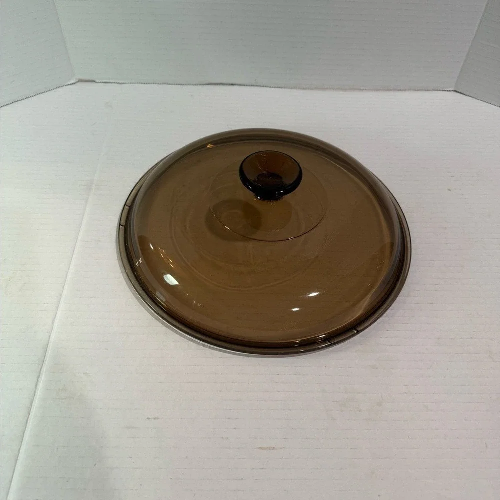 Vintage Smoked Glass Lid – Approx. 12